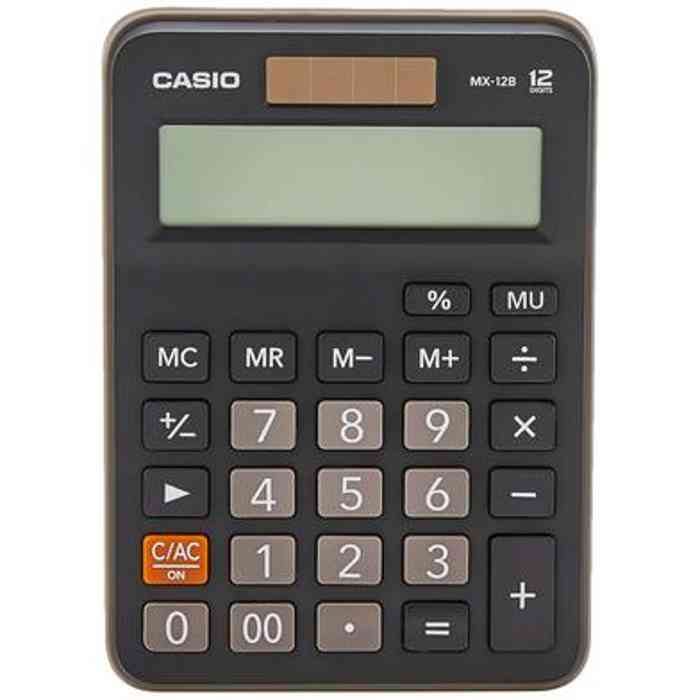 Casio MX-12B-BK 12 Digit Desktop Calculator